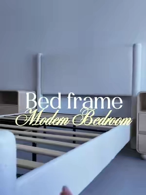 Modern Bed frame @ALBOTT #bedframe #modernbedroom #bedroomdecor #fullbedframe 