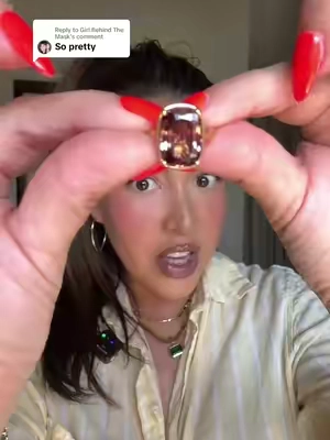 Replying to @Girl Behind The Mask the stunning chocolate brown Taylor ring from Sterling forever has finally restocked 🤎🤎🤎