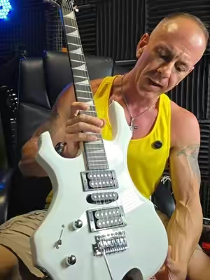 Glarry fire style electric guitar kit. #guitar #glarryguitar #electricguitar #heavymetalguitar #guitartok 