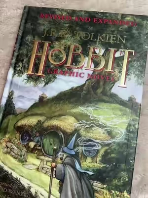 Amazinggg illustrations from David Wenzel fr #thehobbit #thehobbittok #thehobbitgraphicnovel @HarperCollins 