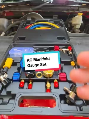 Air Conditioning Manifold Guage Set by Vevor #airconditioning  #airconditionerrepair #hvac #vevor #TikTokshopbacktoschool 