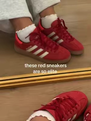 size down one full size!! #spezials #adidasspezial #redsneakers #redspezial #cuteshoes 