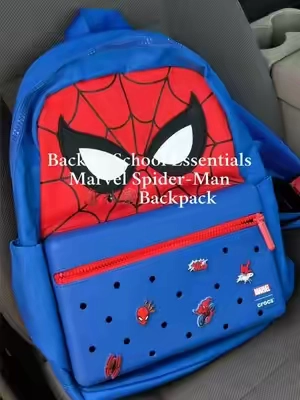 🕷️🕸️Now is the time to shop!!! #fyp #spiderman #marvel #crocsnewarrivals #spidermanbackpack 