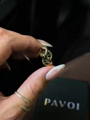 affordable link ring ⛓️✨ @PAVOI #pavoijewelry #waterproofjewelry #statementring #tarnishfreejewelry #ringstack 