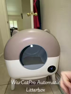 Best Automatic Litterbox design for messy cats that kick litter 🙀 WarCatPro Automatic Litterbox with Littershield and Light 💡  #automaticlitterbox #catlitterbox #litterbox #catlover #tiktokshopcreatorpicks 
