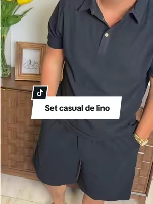 Respuesta a @Yudytiktokshop Men's Summer Linen Polo Shirt and Shorts Set, Casual Two-Piece Outfit, Lightweight Breathable Relaxed Fit Beach Vacation Daily Wear, Stylish Comfortable Summer Travel Loungewear for Men #tiktokshopsummersale #tiktikshopcreatorpicks #matchingset #summeroutfits #twopieceset 
