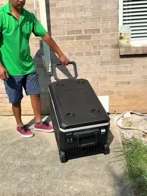 Portable Refrigerator, 68 Quart Dual-Voltage 12V/24V DC Car Cooler, -4°F to 68°F Portable Freezer for Car, Truck, RV, Camping, Home, Road Trips.@XB home appliances #creatorsearchinsights #portable #refrigerator #coolers #homeappliances 