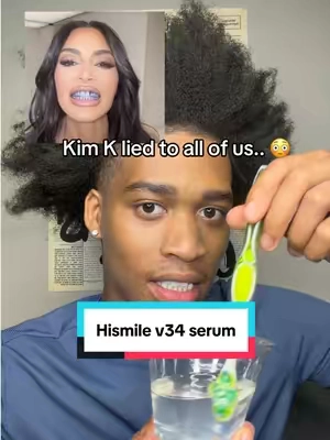 This stuff should work for anyone!😁 #hismile #kimkardashian #whiteningtoothpaste #teethwhitening 