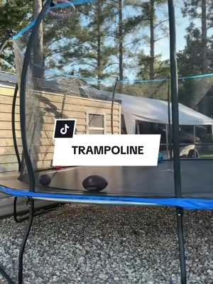 16FT was definitely the right decision 😂👏 #trampoline #toddlermom #outdoorfun #backyardfun #jumparound 