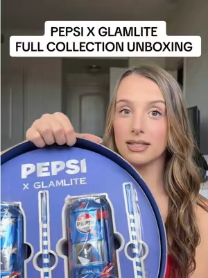 Pepsi x @Glamlite full collection is HERE💙🥤🧊  #glamlite #pepsi #unboxing #lipkit #TikTokshopbacktoschool 
