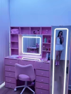 El vanity de mis sueños 🥹✨ #vanity #vanitymirror #vanityroom #vanitymakeup #vanityorganization 