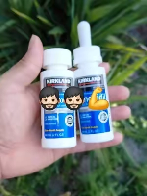 minoxidil para crecer la barba 🧔🏻‍♂️🧔🏻‍♂️💪#kirkland #minoxidil #hair #beardgrowth #fly 