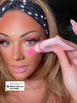 Replying to @Mimi | Real Life Finds the easiest blush hack for your under eye! @PLOUISE  #pinkparty #plouise #blush #blushhack 