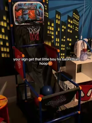 he loves it & so does our cat 😅😂  #fyp #boymom #toddlerfinds #viral #basketball