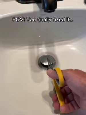 Tired of pulling clumps of hair out until I saw this#sinkstopper #slowdrain #bathroomessentials #sinkdrain #summerwins