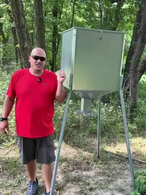 This 450 lb capacity gravity deer feeder is built for keeping feed available in hunting areas, food plots, and rural properties. The galvanized steel construction and elevated design make it a solid setup for deer management and wildlife feeding. #tiktokshopcreatorpicks #TikTokshopbacktoschool #SummerVibes #DeerFeeder #deerhunting 