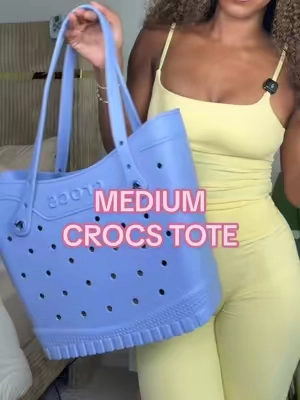 Blue Haze Crocs Tote!!! #crocstote #crocstotebag 