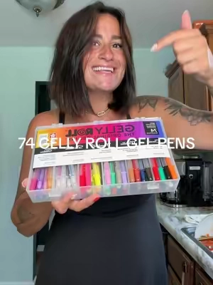Gelly Roll 74 Pen Gift Set ✨ five ink types in one case — Classic archival, Metallic, Moonlight opaque (writes white on black paper!), Stardust glitter, and Gold/Silver Shadow. Fine to bold tips for journaling, lettering, coloring, planners, and art. The gel pen set that does it all 🖊️ @Sakura of America Shop  #gellyroll  #gelpens #schoolsupplies #backtoschoolshopping 