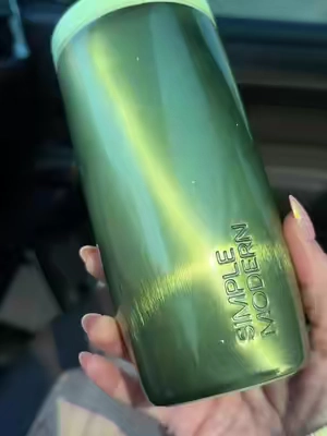 The new 16oz Key Lime CATEYE from Simple Modern is giving ✨tiny tumbler, major personality✨ 💚 The cutest size for coffee, matcha, iced drinks, or throwing in your bag—and this color is SO good. @Simple Modern  #simplemodern #keylime #tumbler #coffeetok 