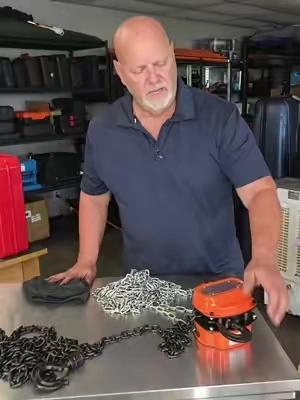 Hand Chain Hoist  #hoist #workshop #garage #DIY #tools 