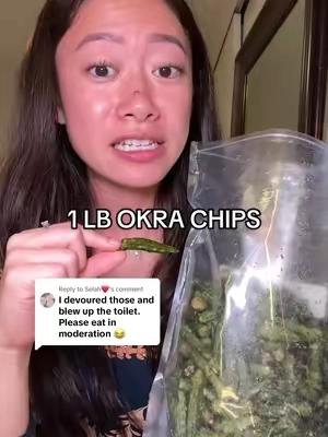 Replying to @Selah❤ #ad #okrachips #okra #vegetablechips #TikTokshopbacktoschool  Affiliate disclosure: I may earn a commission from purchases made through my link. I am not the manufacturer or seller of this product and am not responsible for product formulation, manufacturing, ingredient accuracy, nutritional content, allergen information, dietary suitability, storage, or individual outcomes. This product is a food snack and is not intended to diagnose, treat, cure, or prevent any disease. Individual tastes and experiences may vary. Please review all ingredients, nutrition information, allergen details, storage instructions, and warnings before consuming.