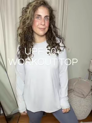 The only workout top you need for the fall … in a medium 5ft 130lbs @G4Free Store  #workouttop #upf50 #upfclothing  #TikTokshopbacktoschool #Backtoschool 