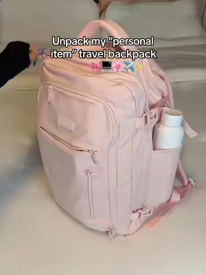 Fits under most airplane seats 💺 🤩 Packed 3-5 days of clothes ✨ This is the 40L size! ✨ #lovevook #travelbackpack #travelessentials #personalitembag #backpacks 