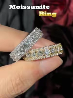 Impressive Men's Ring: Tarnish-Proof S925 Moissanite in Gold or Silver.#delzzad #moissanitejewelry #unisexjewelry #2026trend #sparkleandshine #giftguide #TikTokshopbacktoschool #moissanite #moissanitering #nontarnish #S925 #silverjewelry #Hiphop