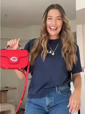 What team do you want in this mlb bag?!⚾️ #cincinnatireds #mlbbag #mlbpurse #MLB #baseballpurse 