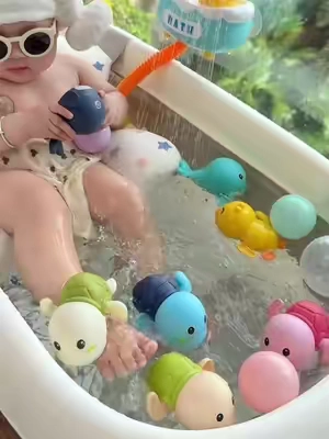 1 really want to recommend this bathing toy to you. There are children at home. Children don't like to take a bath. They cry when they take a bath. Be sure to look at this children's bathing toy, so that the baby likes to take a bath. It doesn't cry or make a fuss when taking a bath. And it's super safe. You don't need to plug it in or charge. The most important thing is that the price is really great and cost-effective now!#juguetes #familytime #tiktokshop #toy#SummerVibes