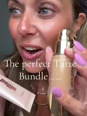 @tarte cosmetics #TARDE cosmetic #TARTE bundle #TARTEMATTE foundation #TARTEPrimer #MatureSkinMakeup