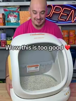 This is the perfect automatic litter box if you have cats under 20 pounds #automaticlitterbox 