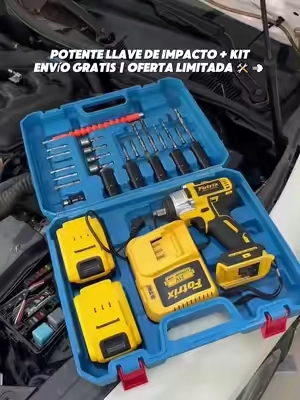 Ya dejen de usar esas llaves de impacto de juguete, esta bestia es otro nivel 🚀 La llave de impacto 3 en 1 que está reemplazando varias herramientas en el garage 🚗#HerramientasAuto #LlaveDeImpacto #DealsforYouDays #DIYAutomotriz #TikTokShop