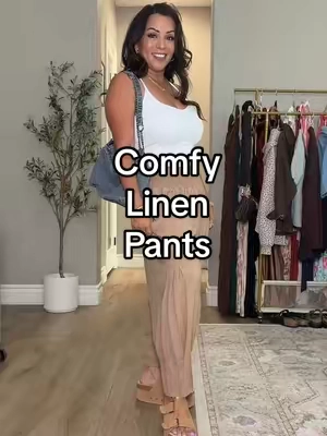 Linen pants that actually work for the short girl squad 🙌 The comfy smocked waist gives you that easy pull on fit, while the tapered leg creates the cutest relaxed harem look without drowning your frame. Comfy, breezy, and giving effortless put together. Sales may vary per account. #PetiteFashion #LinenPants #BacktoSchool  #ComfyOutfits #TikTokShopCreatorPicks 