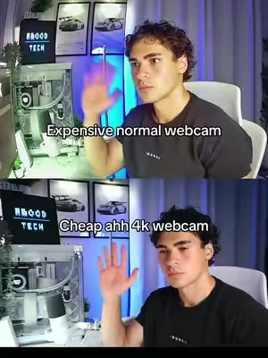 Bottom is wayyy better #webcam #facecam #comparison #old #emeet 