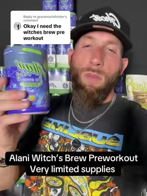 Replying to @gracemariefoster Alani Witch’s Brew Preworkout Very limited supplies #alaninu #fyp 