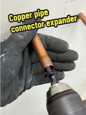 Method of connecting copper pipes! #plumber #hvac #repair #handwork #copperpipe 