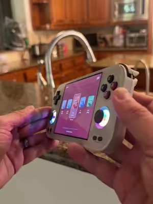 This is the Anbernic RG476H you can get now and it’s powerful and awesome! Must see! #morekahlagaming #tiktokshopcreatorpicks 