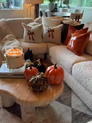 Pumpkin pillow covers = instant fall vibes 🎃🤎 #PumpkinPillowCovers #FallPillowCovers #PumpkinDecor #FallDecor #FallHomeDecor 