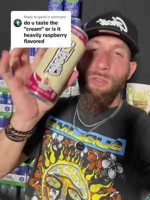 Replying to @gavin. My thoughts on rasp cream #fyp #ghostenergy 