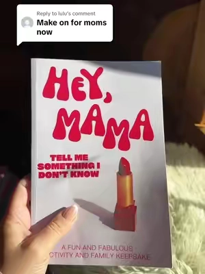 Replying to @lulu here is the version for moms…I’m working on filling this out for my kids now 💕.  #heymama #motherhood #giftsformom
