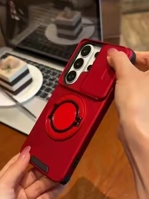 Shockproof Magnetic Case with Slide Camera Lens Protector For SamsungGalaxyS26S25S24S23S22S21UltraPlusRotatingRingHolder.#samsunggalaxyphonecase#CaseMagneticoGalaxyProteccionCompleta #Accesorios