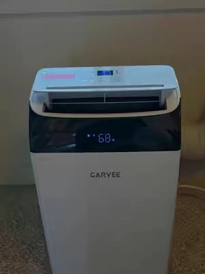 Garvee 14000 BTU Ultra-Quiet & Energy Efficient Portable Air Conditioner, 3-in-1 Cooling Dehumidifier & Fan Combo, Covers Up to 750 Sq.Ft, with Remote Control, 24H Timer & Window Kit, Ideal for Bedroom Home Use