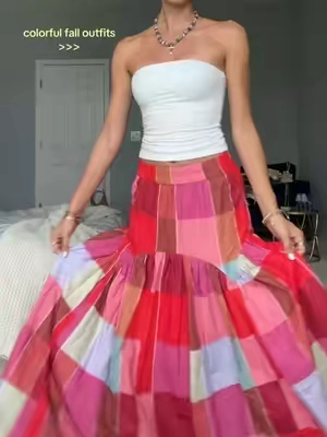Literally the most stunning colors and maxi skirt 🤩 #maxiskirt #skirt #lookforless #outfitinspo #falloutfits 