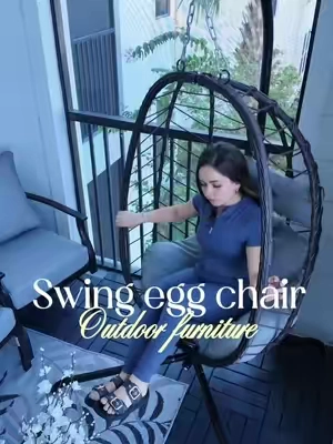 Respuesta a @Yaumara Hanging Egg chair @RIWENGO #swing #hangingeggchair #eggchair #outdoorsfurniture 