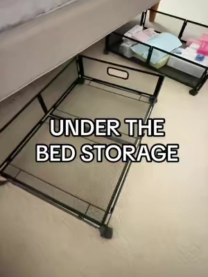 These under the bed storage bins are perfect for adding a storage solution to small spaces# #smallspaceliving #storagesolutions #smallspacesolutions #underbedstorage #storagehacks 