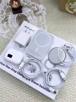 This 6 in 1 gift set comes witheverything you need for your smart phone grab one for you or grab one for someone for a easy gift idea you can never go wrong with a new charger#TikTokMadeMeBuylt #TechGadgets #chargingcables #phonecharger #wirelesscharger