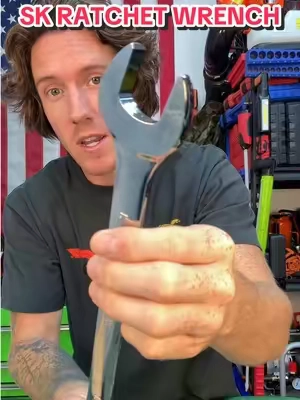 Check out this set of ratchet wrenches from SK Tools #mechanic #sktools #wrench #ratchet 