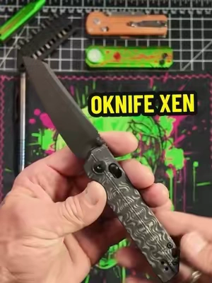 The OKNIFE XEN is a clean everyday carry with premium materials and a lightweight feel. It packs a 3.13-inch CPM S45VN blade paired with stunning Damascus-pattern carbon fiber scales, making it as good-looking as it is capable. #OKNIFE #EDC #PocketKnife #KnifeCommunity #EverydayCarry 