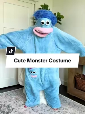 Halloween? Loungewear? Just for fun? Yes! #cutemonster #halloweencostumes #cozypajamas #monstercostume #backtoschool 
